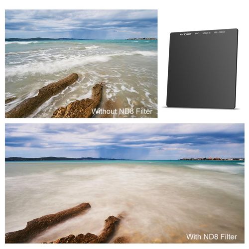פילטר מרובע - K&F Concept ND8 100x100mm 3 Stop Neutral Density Square Filter