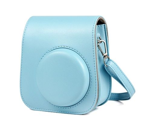 נרתיק נשיאה בצבע תכלת למצלמות פיתוח מיידי Instax Mini 11 / 12