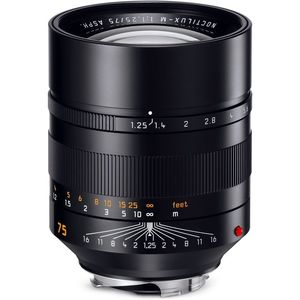 עדשה Leica Noctilux-M 75mm f/1.25 ASPH