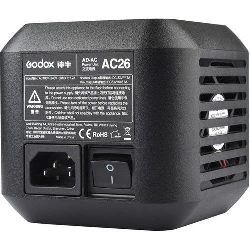 מתאם לחשמל Godox AC-26 Power Source Adapter for AD600 PRO