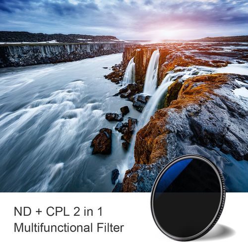 פילטר - K&F Concept 55mm Nano-X Variable Fader ND8+CPL