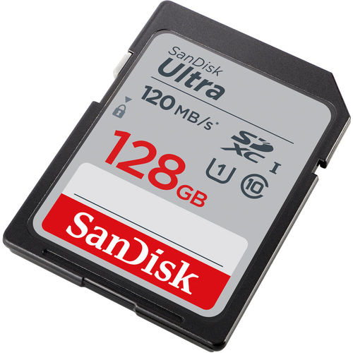 כרטיס זיכרון SanDisk 128GB Ultra UHS-I SDXC