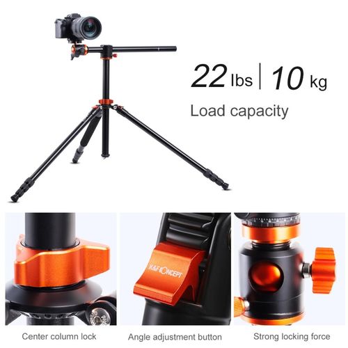 חצובת אלומיניום - K&F Concept KF09.086 Tripod Kit With Ball Head SA254T1