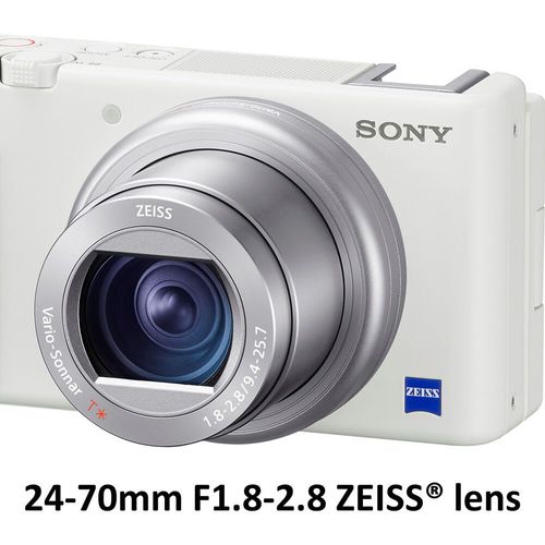 מצלמה קומפקטית לוולוגים Sony DSC-ZV1 (White)