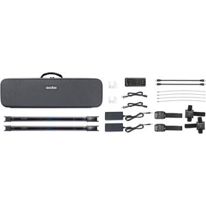 ערכת 2 מקלות אור ושלט Godox TL60 RGB Tube Light