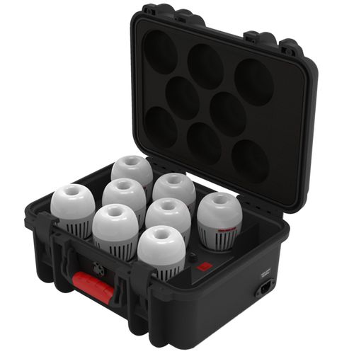 קיט 8 פנסי לד צבעונים Aputure ACCENT B7C בקופסה נטענת