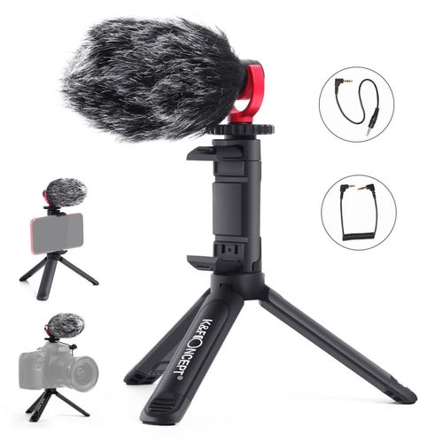 ערכת וולוגרים K&F Concept KF10.015 CMM-800 Micriphone & Tripod Vlogger kit