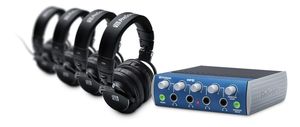 חבילת מגבר אוזניות HP4 + ארבע יח’ אוזניות HD9 מבית PreSonus