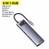 תחנת עגינה - Baseus USB-C HUB For Macbook / Smartphone 8-in-1