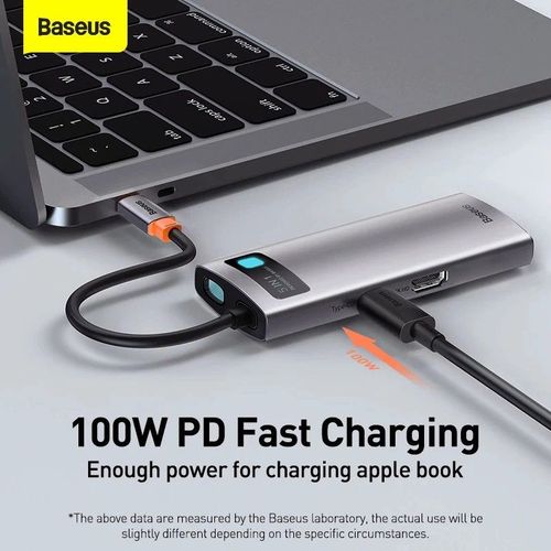 תחנת עגינה - Baseus USB-C HUB For Macbook / Smartphone 8-in-1