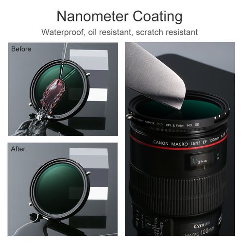 פילטר - K&F Concept 43MM Nano-X CPL+NDX ND2-ND32