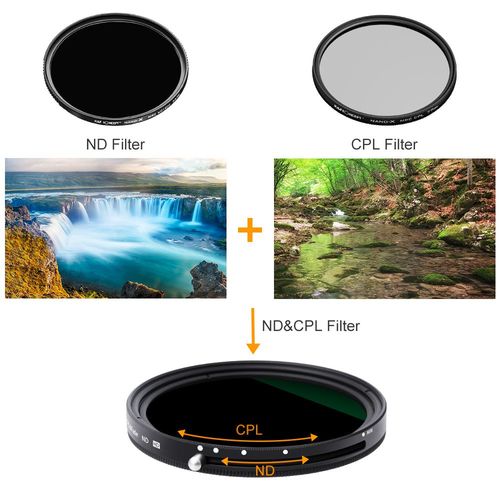 פילטר - K&F Concept 46MM Nano-X CPL+NDX ND2-ND32