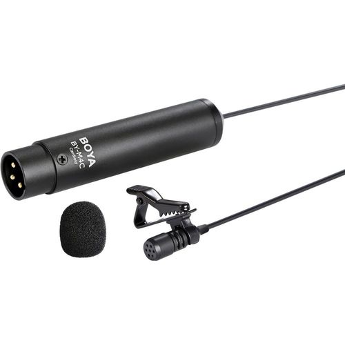 מיקרופון דש BOYA BY-M4C Cardioid Lavalier XLR Microphone