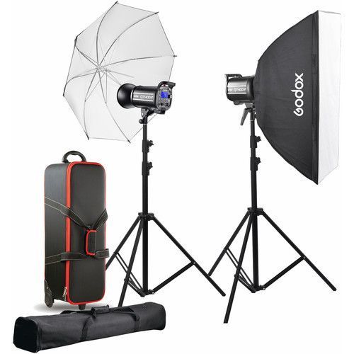 קיט 2 פלאשים סטודיו GODOX QT400IIM 2.4Ghz