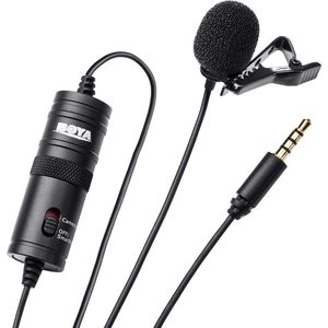 מיקרופון דש BOYA BY-M1 Omni Lavalier Microphone
