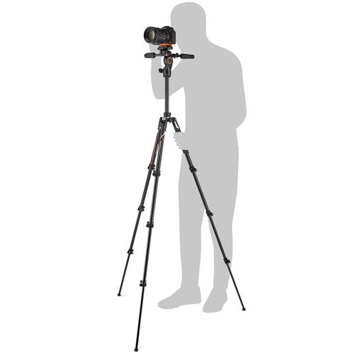 חצובת פוטו/וידאו למצלמות סוני Manfrotto Befree 3Way Live Advanced α