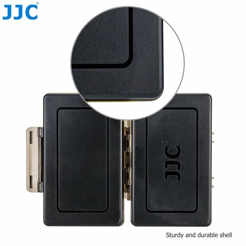 קייס קשיח לכרטיסי זכרון + סוללות - JJC Memory Card Case - 3xXQD/CFexpress + 2xBattery