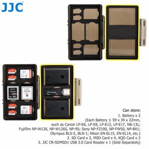 קייס קשיח לכרטיסי זכרון + סוללות - JJC Memory Card Case - UNIVERSAL