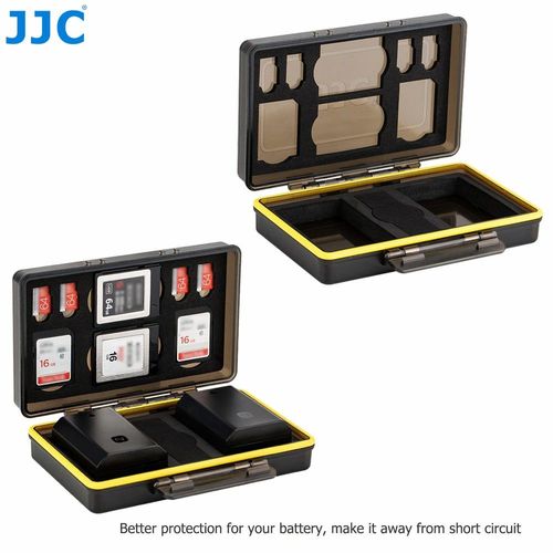 קייס קשיח לכרטיסי זכרון + סוללות - JJC Memory Card Case - UNIVERSAL