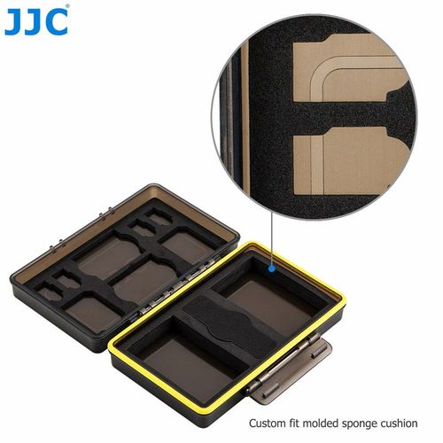קייס קשיח לכרטיסי זכרון + סוללות - JJC Memory Card Case - UNIVERSAL