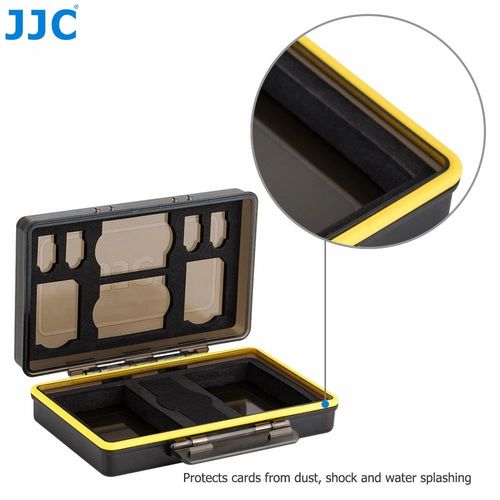 קייס קשיח לכרטיסי זכרון + סוללות - JJC Memory Card Case - UNIVERSAL