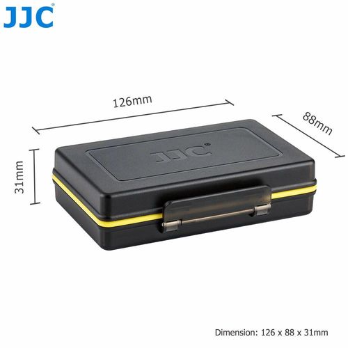 קייס קשיח לכרטיסי זכרון + סוללות - JJC Memory Card Case - UNIVERSAL