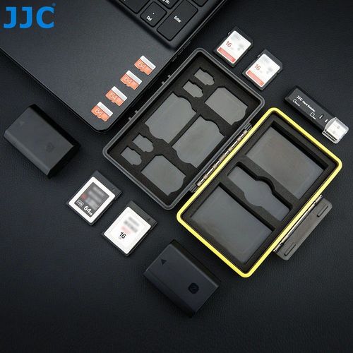 קייס קשיח לכרטיסי זכרון + סוללות - JJC Memory Card Case - UNIVERSAL