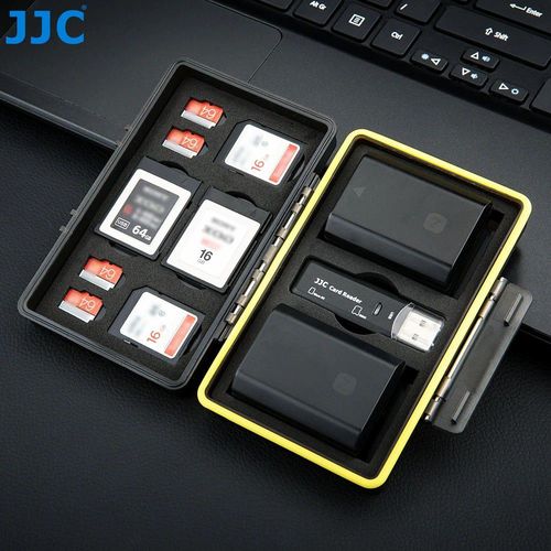 קייס קשיח לכרטיסי זכרון + סוללות - JJC Memory Card Case - UNIVERSAL