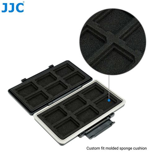 קייס קשיח לכרטיסי זכרון JJC Memory Card Case 12xCFexpress Type-A + 12xSD