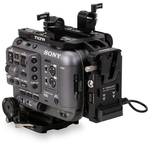 כלוב למצלמה Tilta Camera Cage for Sony FX6 with V-Mount Battery Plate (Advanced Kit)