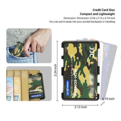 קייס מחזיק כרטיסי זכרון JJC Memory Card Holder 4XSD