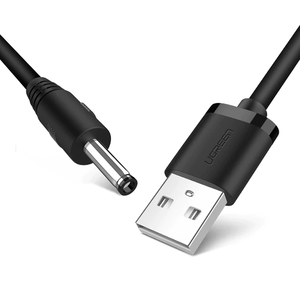 מתאם כבל חשמל USB לחיבור 5V DC רצוף Ugreen USB to DC 3.5mm Power Cable