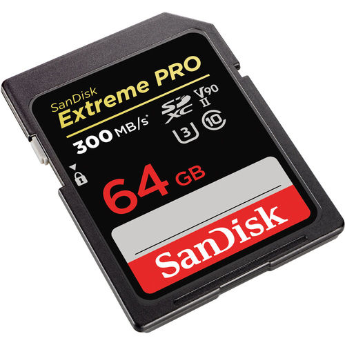 כרטיס זיכרון SanDisk 64GB Extreme PRO UHS-II SDXC