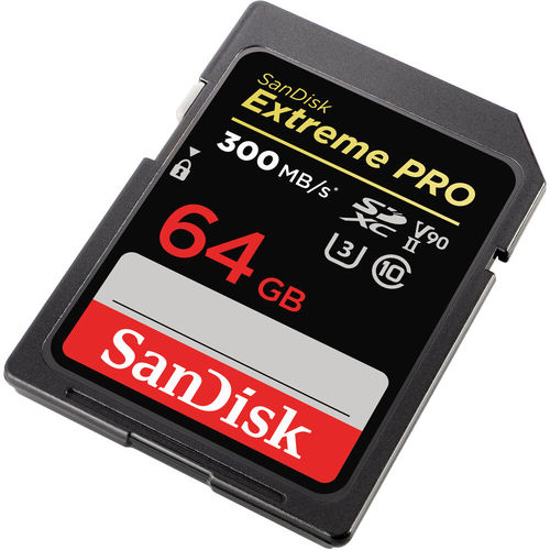 כרטיס זיכרון SanDisk 64GB Extreme PRO UHS-II SDXC
