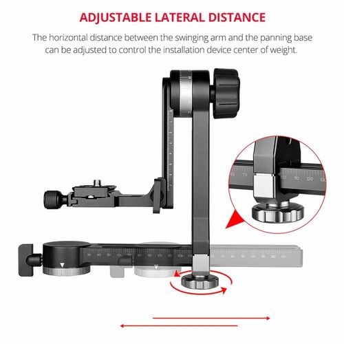 ראש גימבל לחצובה Heavy Duty 360° Panoramic Gimbal Tripod Head