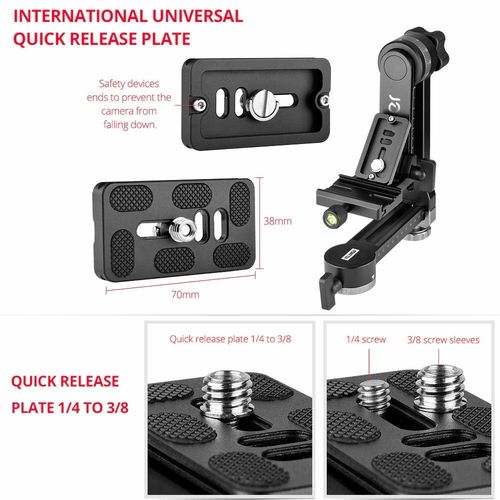 ראש גימבל לחצובה Heavy Duty 360° Panoramic Gimbal Tripod Head
