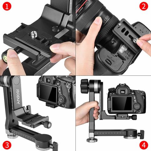 ראש גימבל לחצובה Heavy Duty 360° Panoramic Gimbal Tripod Head