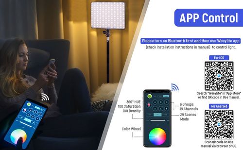 קיט פנסי לד Weeylite 2X Sprite 40 LED RGB KIT