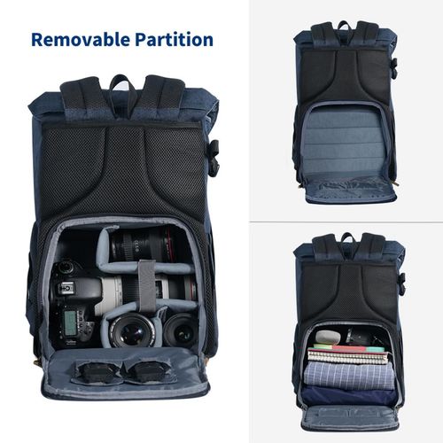 תיק גב K&F Concept KF13.066V10 Travel Camera Backpack (Blue)