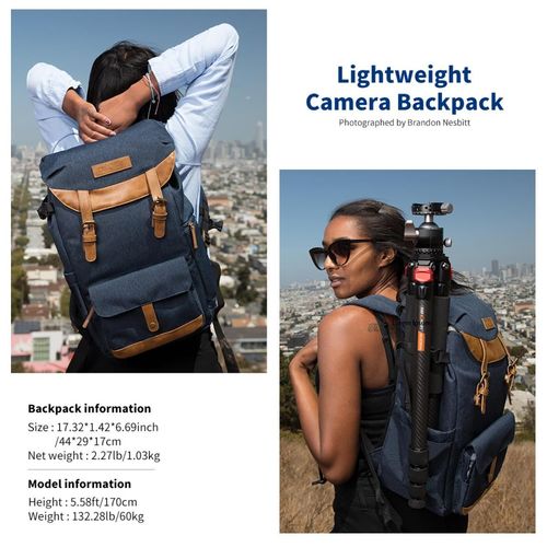 תיק גב K&F Concept KF13.066V10 Travel Camera Backpack (Blue)
