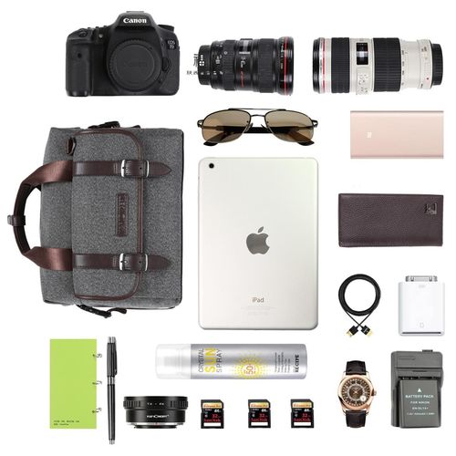 תיק צד K&F Concept KF13.079 Messenger Shoulder Camera Bag (Gray)