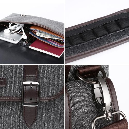 תיק צד K&F Concept KF13.079 Messenger Shoulder Camera Bag (Gray)