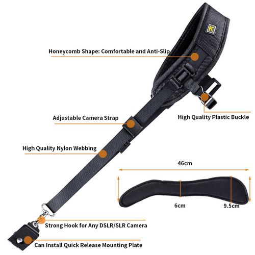 רצועה כפולה למצלמה K&F Concept GW44.0002 Double Sling Strap