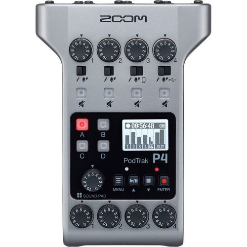 מקליט סאונד מקצועי Zoom PodTrak P4