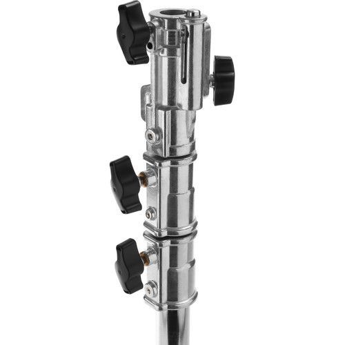 חצובת תאורה - Impact Lowboy Steel Stand with Leveling Leg and Combo Head (2m)