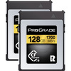 מארז זוג כרטיסי זיכרון ProGrade 128GB CFexpress Type B 2.0 Gold