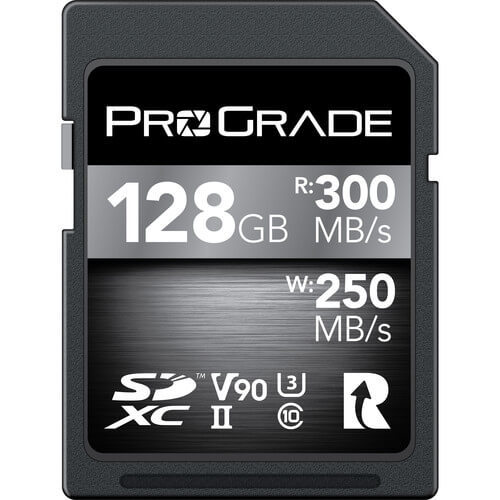 כרטיס זיכרון ProGrade 128GB SDXC UHS-II V90 Cobalt