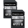 זוג כרטיסי זיכרון ProGrade 256GB SDXC UHS-II V90 Cobalt