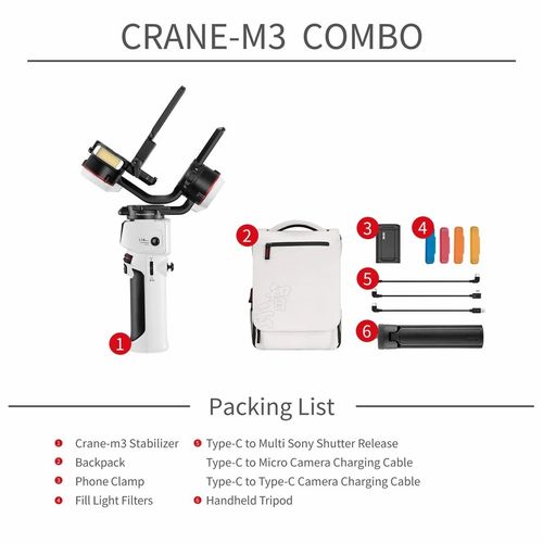 מייצב למצלמה Zhiyun-Tech CRANE M3 Combo Kit