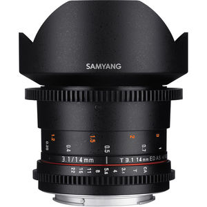 עדשה Samyang 14mm T3.1 VDSLR MK2 Cine for Canon EF